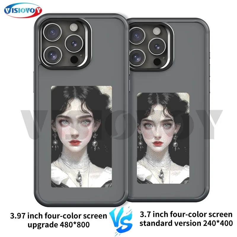 Улучшенный 3 97 дюймовый 480*800 4-цветный экран чехлы для смартфонов iphone 15 14 13 Pro Max