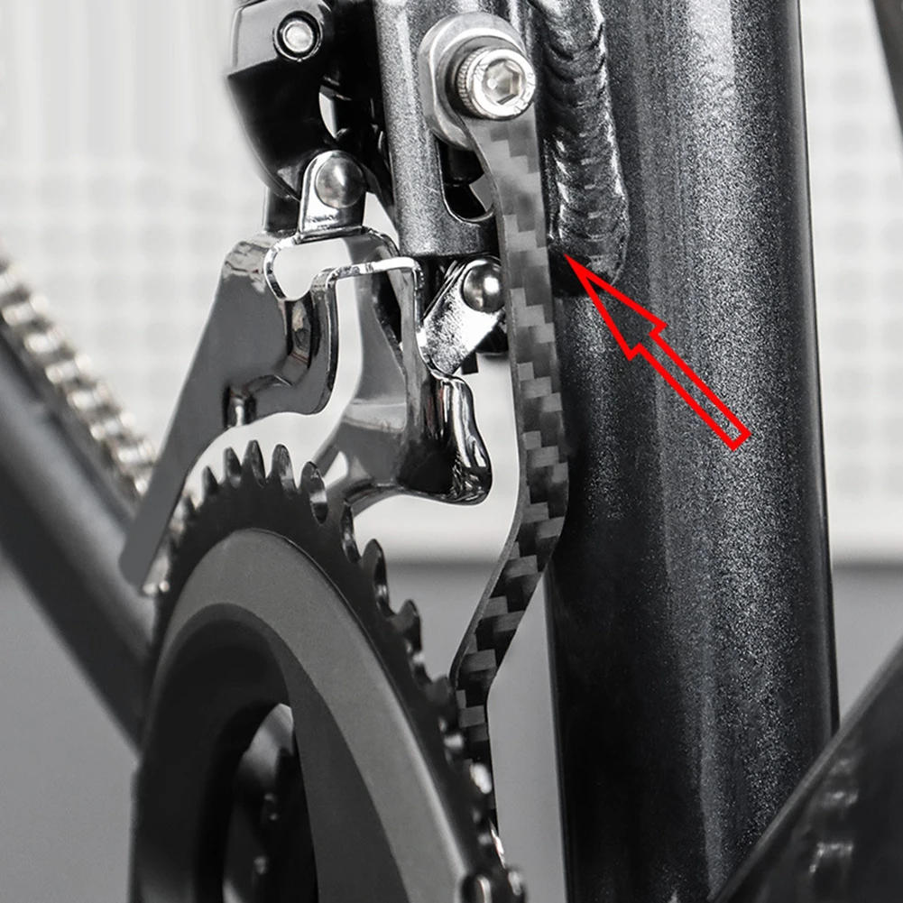 

Road Bike Bicycle Carbon Fiber Anti-Chain Stabilizer Chain Guide Anti-Drop Devic Ultra-light Chain Anti-drop Device Tepair Tools