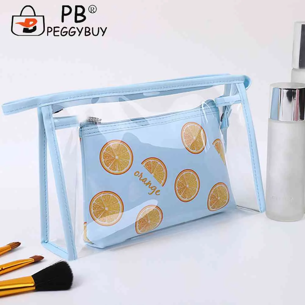 

Оранжевая дорожная косметичка с принтом, водонепроницаемая дорожная сумка для туалетных принадлежностей, многоразовая портативная многоф...