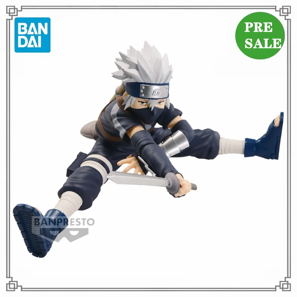 

Naruto Hatake Kakashi Anime Figure Original VIBRATION STARS Shippuden PVC Action Figure Bandai Collector Toys for Children 8cm