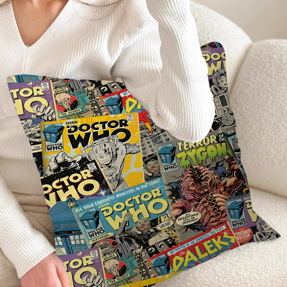 Фильм D-Doctor W-Whos 45*45 см наволочка Декор домашняя для дивана подушка