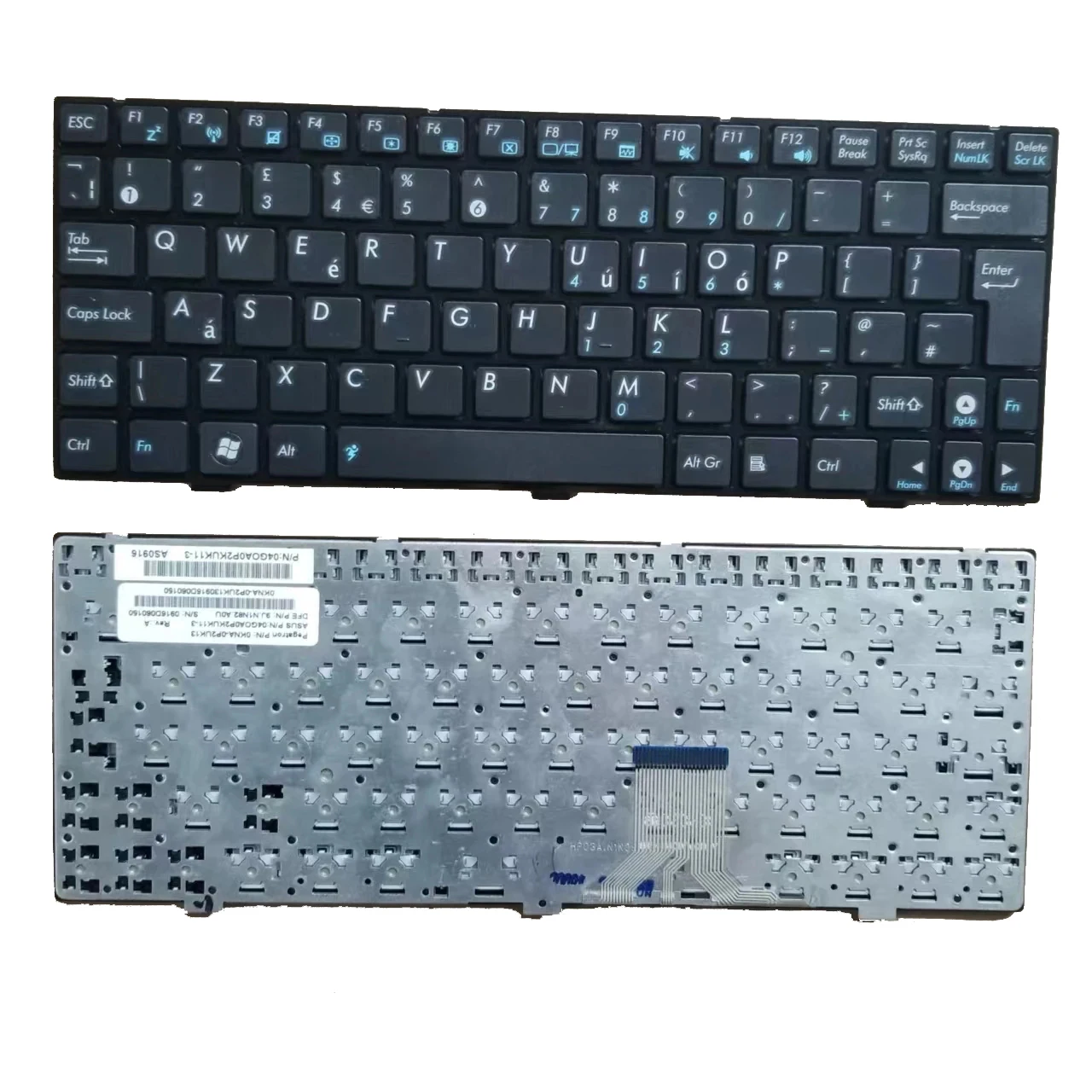 Фото Новая британская клавиатура для ноутбука Asus Eeepc 1000 1000H 1000HE, черная OKNA-0P2UK13 9J.N1N82.A0U №1