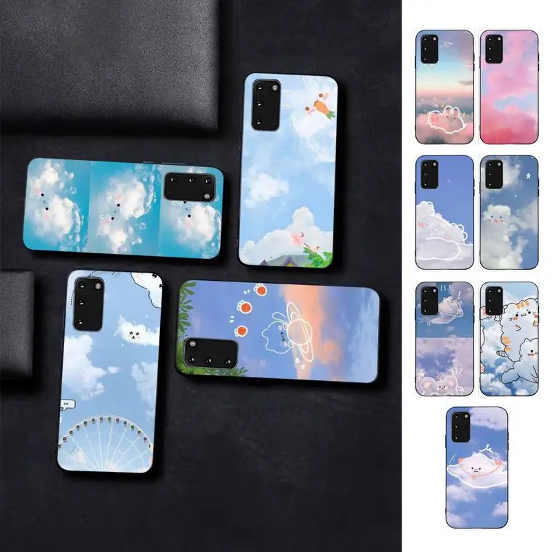 

Sky Clouds Phone Case for Samsung S10 21 20 9 8 plus lite S20 UlTRA 7edge