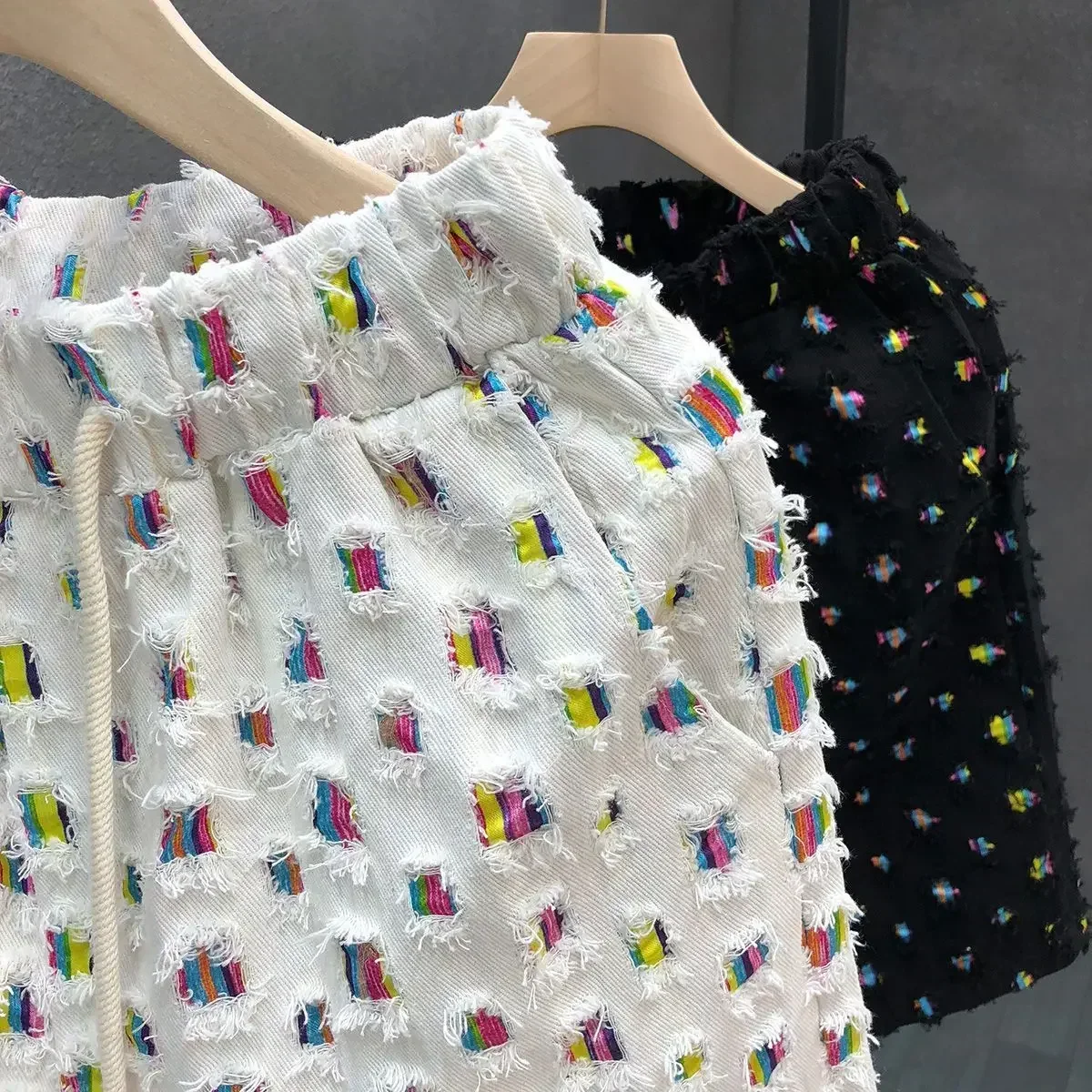 Летние тонкие джинсовые шорты мужские модные брендовые повседневные уличные