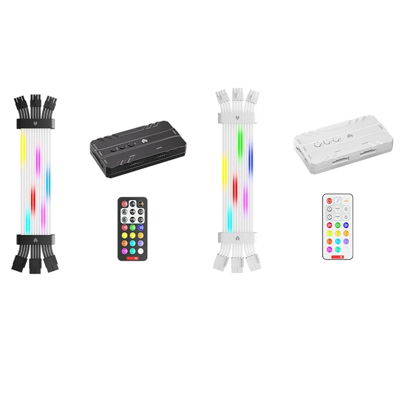 3X8-контактный кабель питания видеокарты ARGB удлинительный RGB блока для