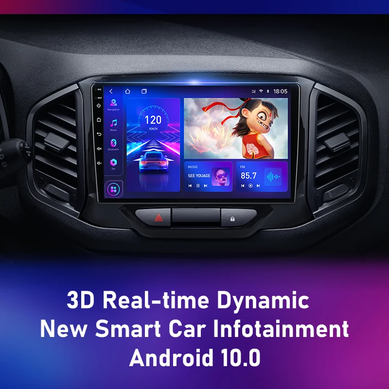 Автомобильный радиоприемник Srnubi Android 10 для LADA Xray X Ray 2015 - 2019 мультимедийный