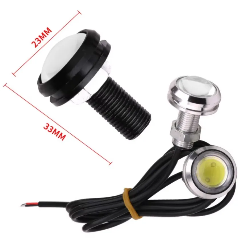 23 мм автомобильный мотоцикл Eagle Eye Light 12 В 3 Вт дневные ходовые огни подходят для