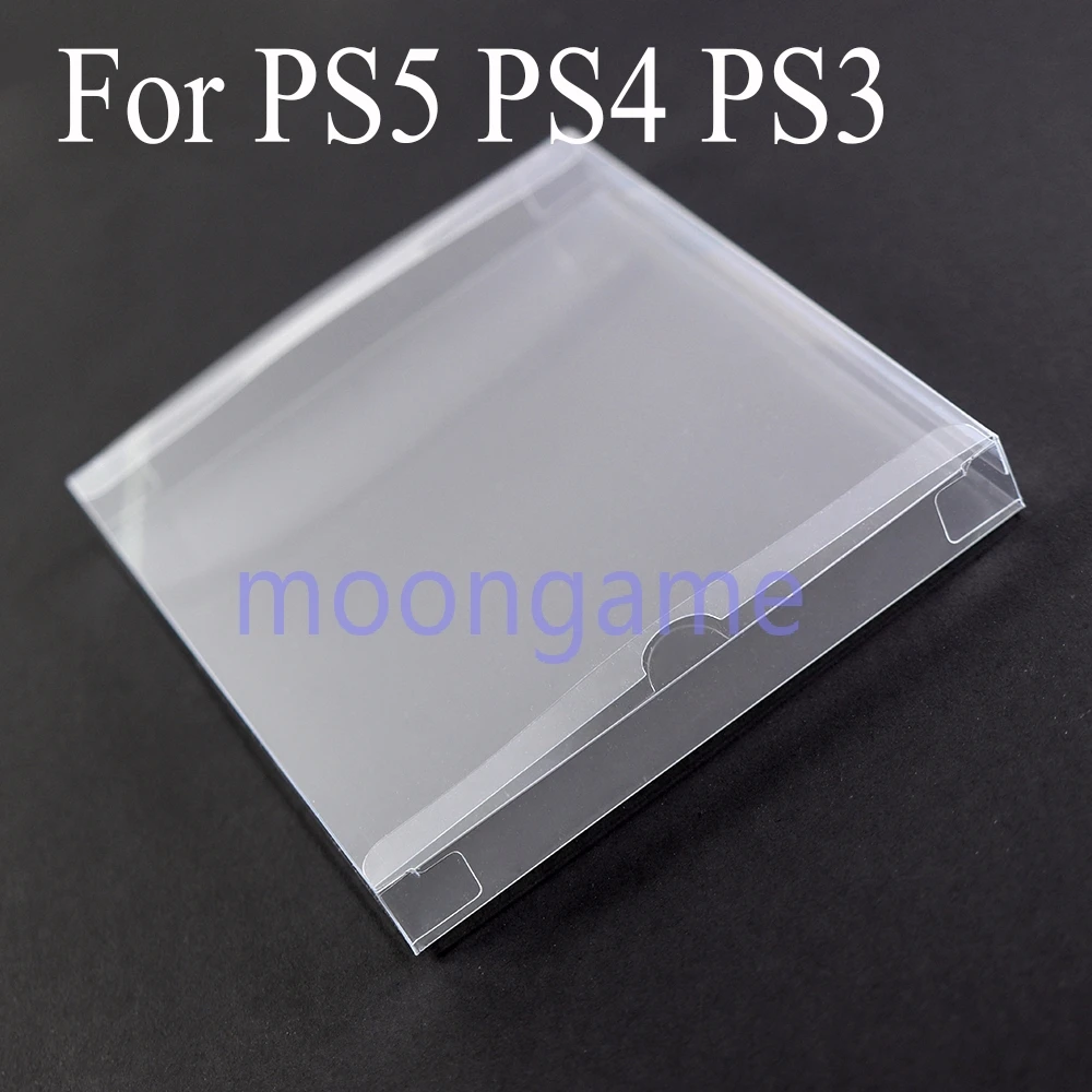 Фото 1 шт. прозрачный чехол из ПЭТ для игровых контроллеров PS3, PS4, PS5, цветная коробка для хранения и демонстрации, коллекционный футляр