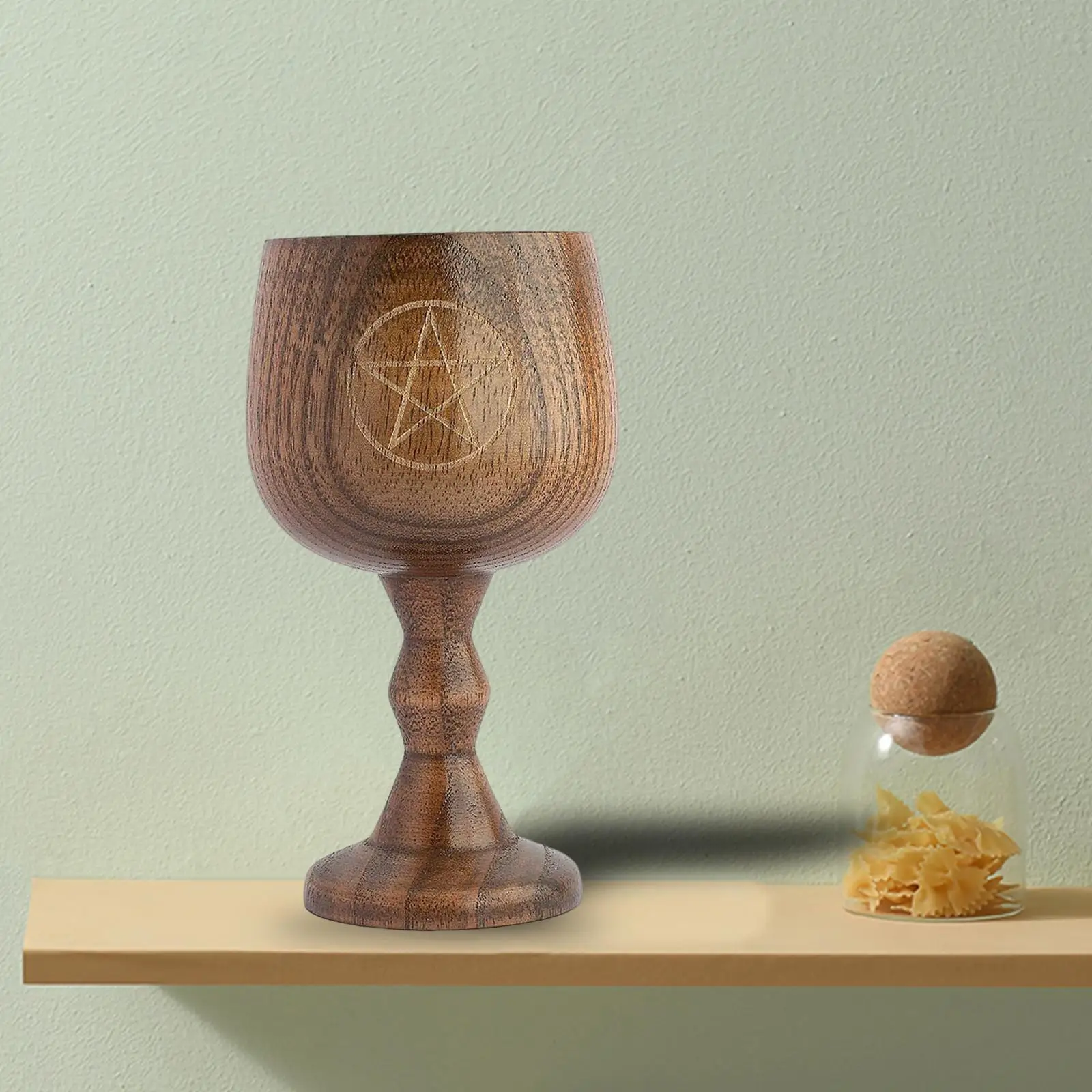 

Многофункциональная деревянная кружка-бокал, средневековый бокал, ритуальная посуда для напитков, кухонные аксессуары 150 мл для праздника, ...