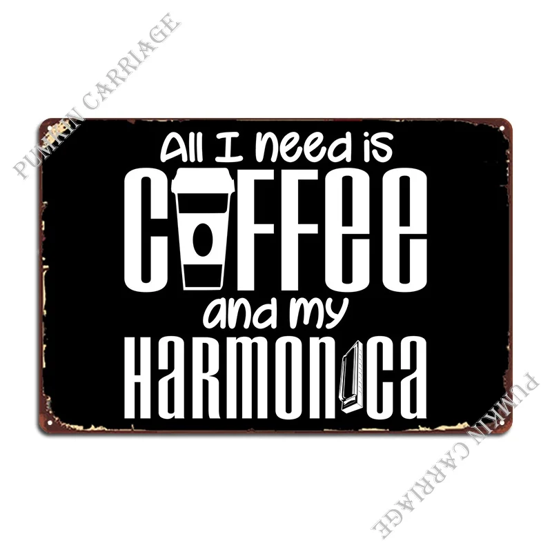 

Кофе и гармоника, шутка, металлические знаки, дизайн клубного клуба, настенная роспись, жестяной знак, плакат
