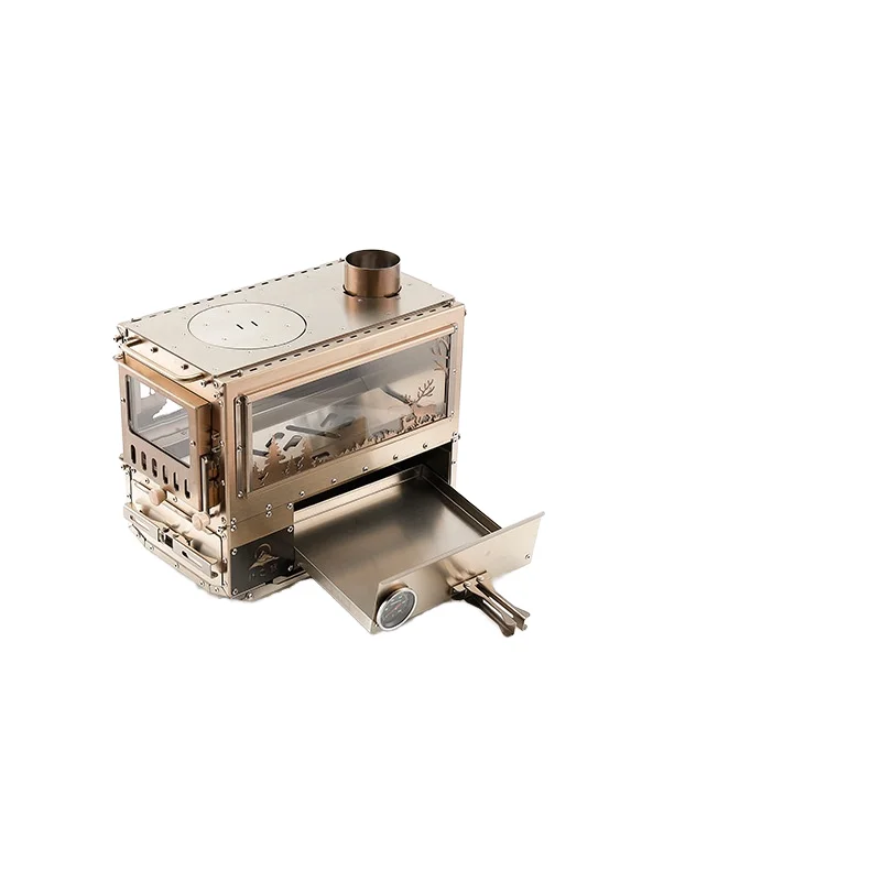 Нержавеющая сталь дровяная печь уличная многофункциональная портативная