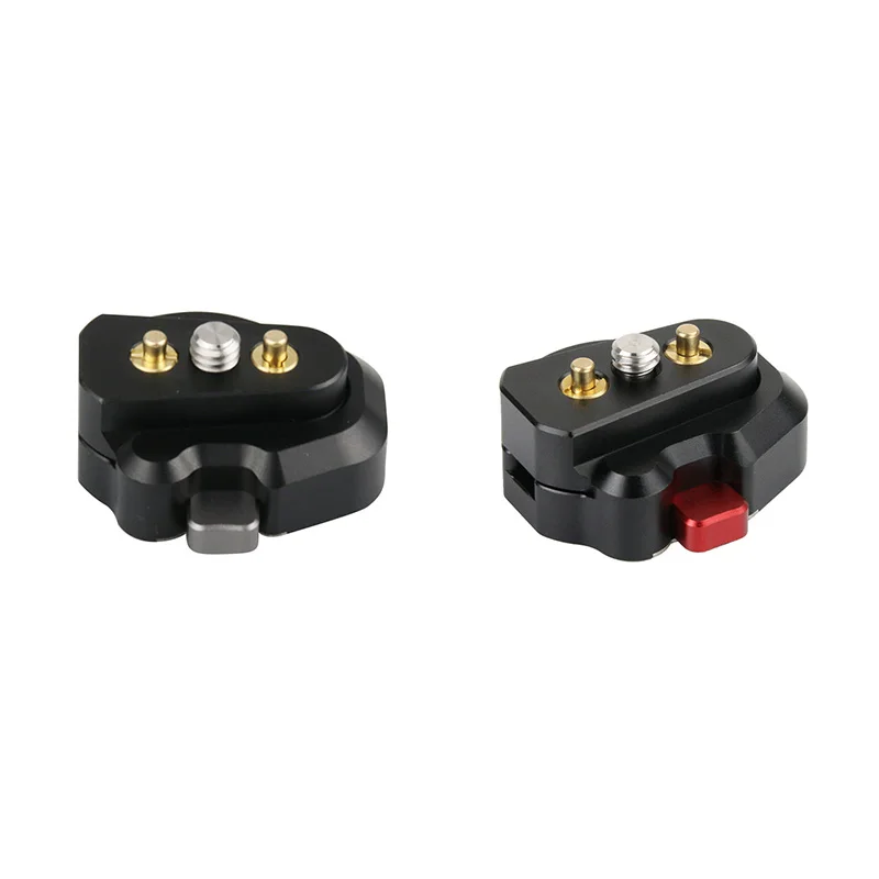 

1 Piece Mini Quick Release Base Conversion Clamp Quick Release Plate Base ,Black+Titanium