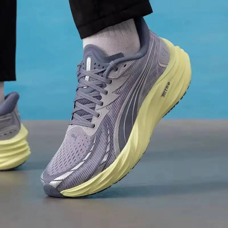 Фото Мужские кроссовки PUMA 2026 Spring Velocity NITRO 4 с полной амортизацией Nitrofoam, дышащие, легкие, для шоссейного бега, 311140-19 №2