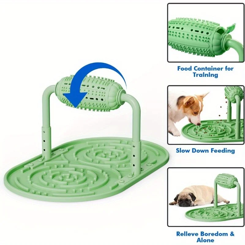 Интерактивный Силиконовый Дозатор Для Игрушек Собак Медленный Коврик Кормления