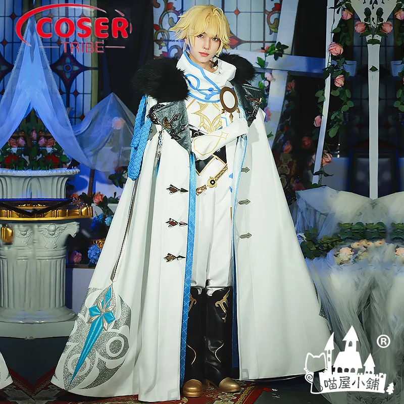 

COSER TRIBE Аниме игра Genshin Impact Aether Хэллоуин Карнавал ролевые игры Костюм Полный комплект