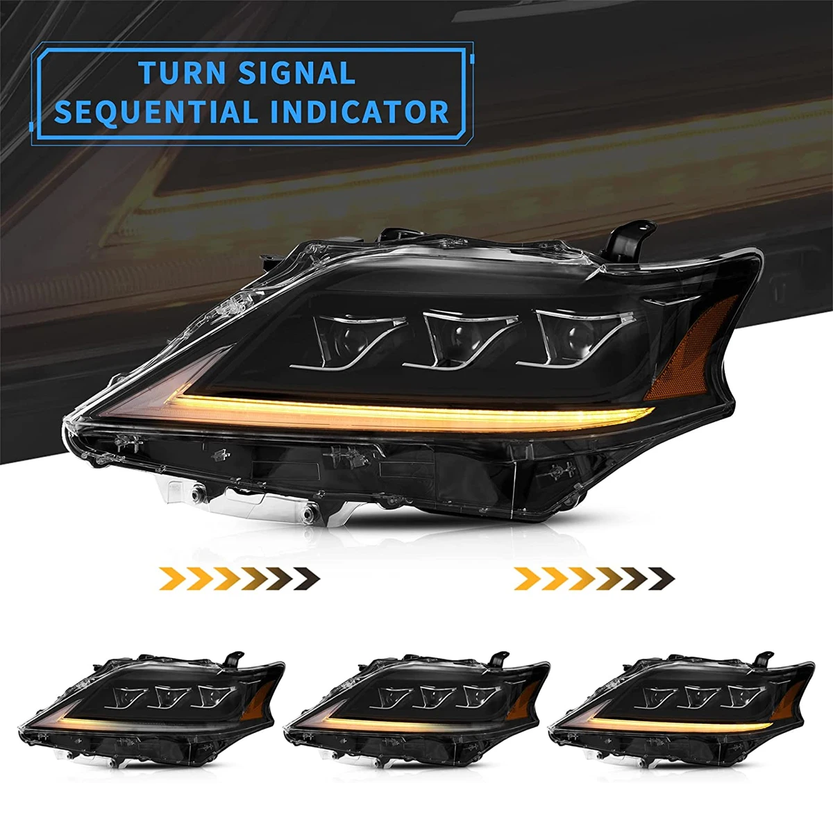 Автомобильные фары светодиодные для Lexus RX270 RX300 RX350 RX450h 2013-2015 третьего поколения