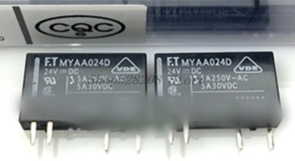 Новинка, 10 шт./партия, реле ФК MYAA024 MYAA024D, 24 В, 5 А, 4 контакта, реле ФК MYAA024