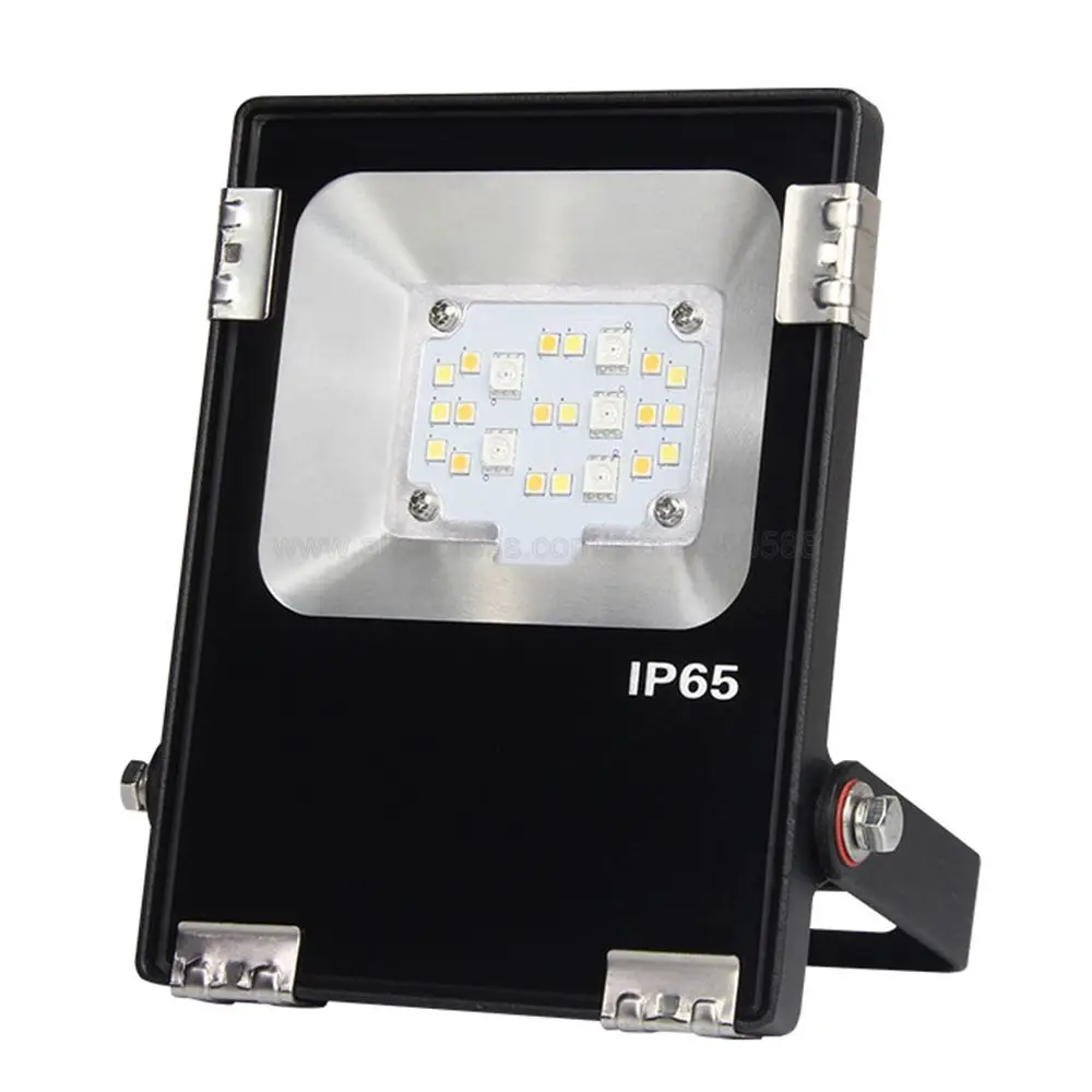 Фото MiBoxer FUTT05 Открытый умный светодиодный прожектор 10 Вт RGB + CCT Водонепроницаемый AC86-265V 2,4G RF Пульт дистанционного управления iO/Android Приложение Wi-Fi Голосовое управление №5