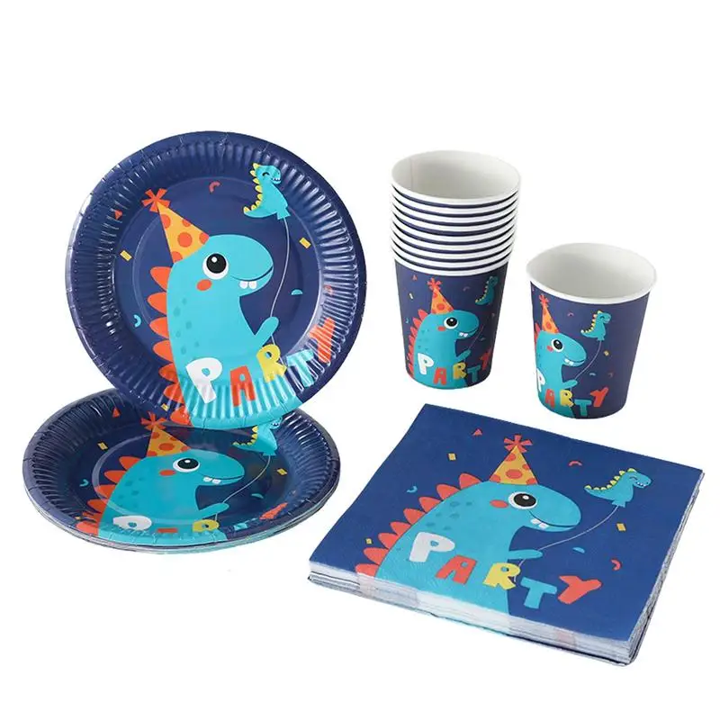 

Dinosaur Theme Boys Favors Birthday Party Decoration Tableware Set Dino Party Cup Plate Jungle Decor Baby Shower Supplies