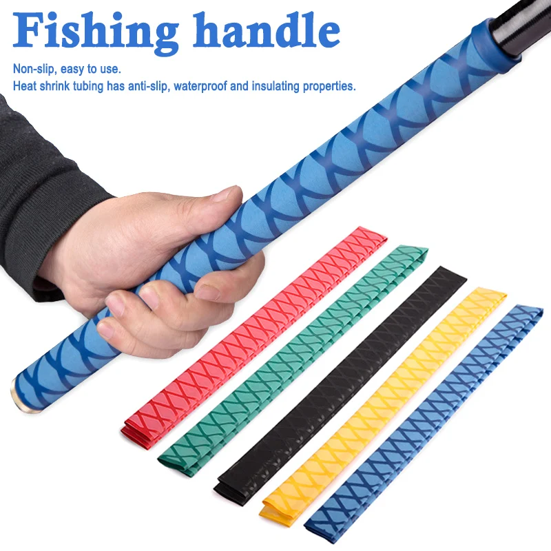 

Fishing Rod Wraps Anti-slip Racket Grip Tape Heat Shrink Tube Handle Sleeving Wraps Anti-slip Grip Tape Fishing Rod Racket