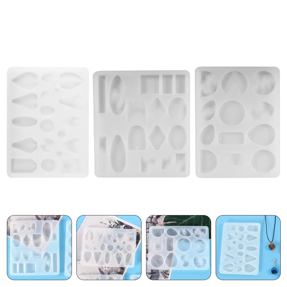 

3pcs Earring Pendant DIY Mold Hanging Charm Mold Jewelry Accessories Mold