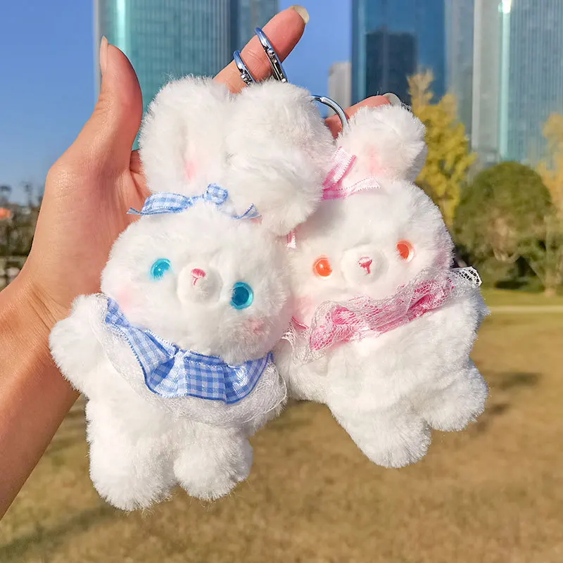 

pretty popular exquisite New creative cartoon rabit bunny soft keychain pendant bag decorate couple birthday sweet gift