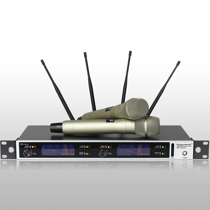 Новинка высокое качество! Цифровая беспроводная микрофонная система с истинным
