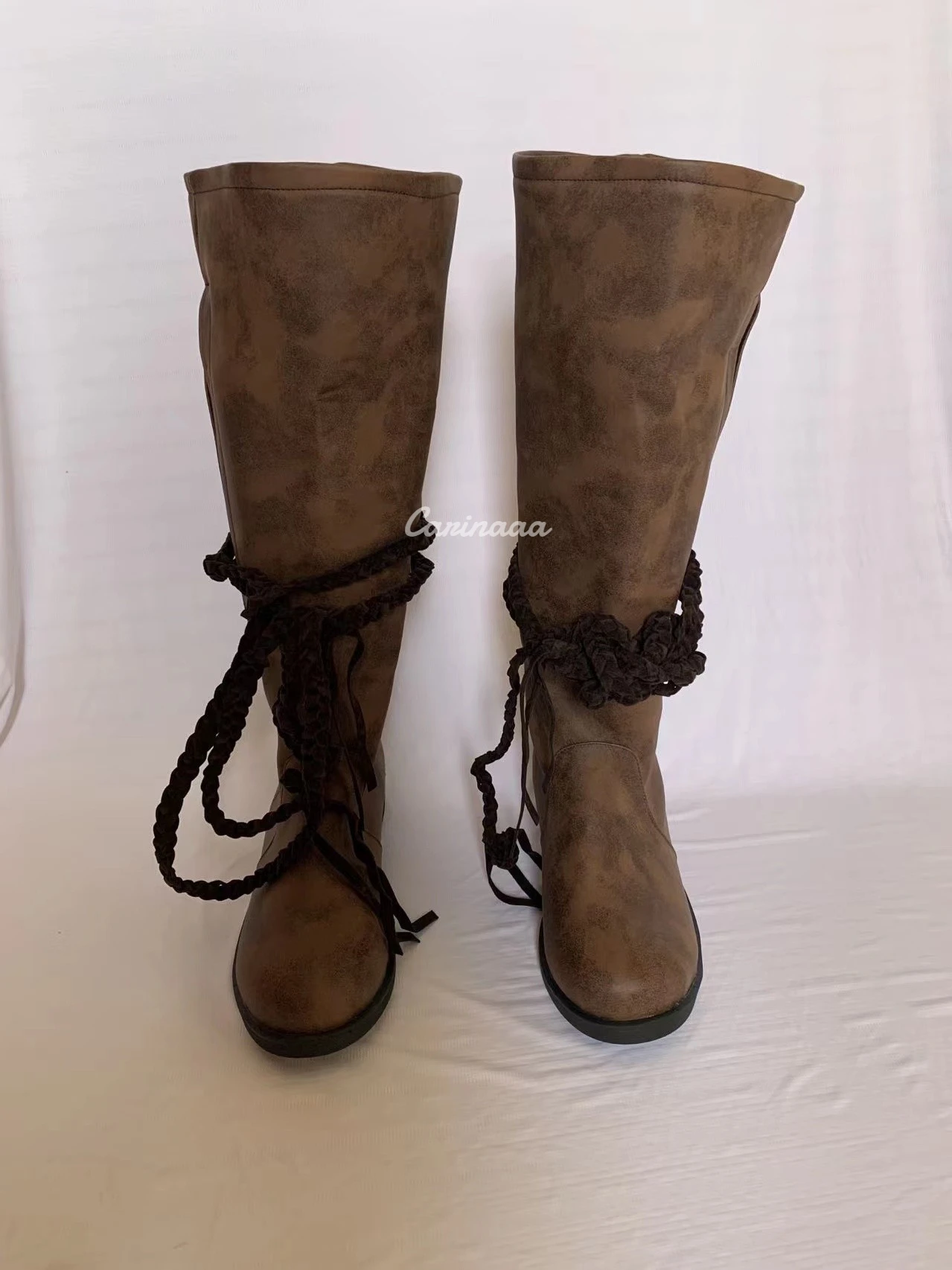 Ботильоны из искусственной кожи в средневековом стиле эпохи Возрождения