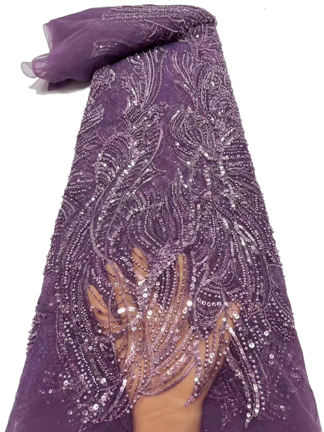 

2023 Красивая Тюлевая кружевная ткань с блестками и бусинами, в африканском стиле, яркое вечернее платье/5 ярдов