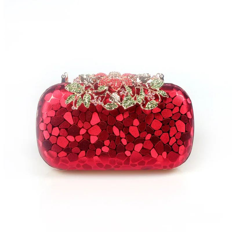 2024 роскошный цветок кристалл куб воды вечерние клатчи со стразами свадебные