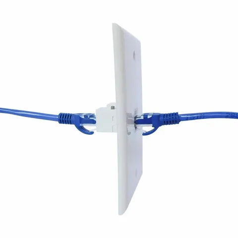 Natalink 1 упаковка Cat 6 настенная панель Ethernet, съемная настенная панель Ethernet «мама-мама», совместимая с устройством Ethernet Cat6/5/5e
