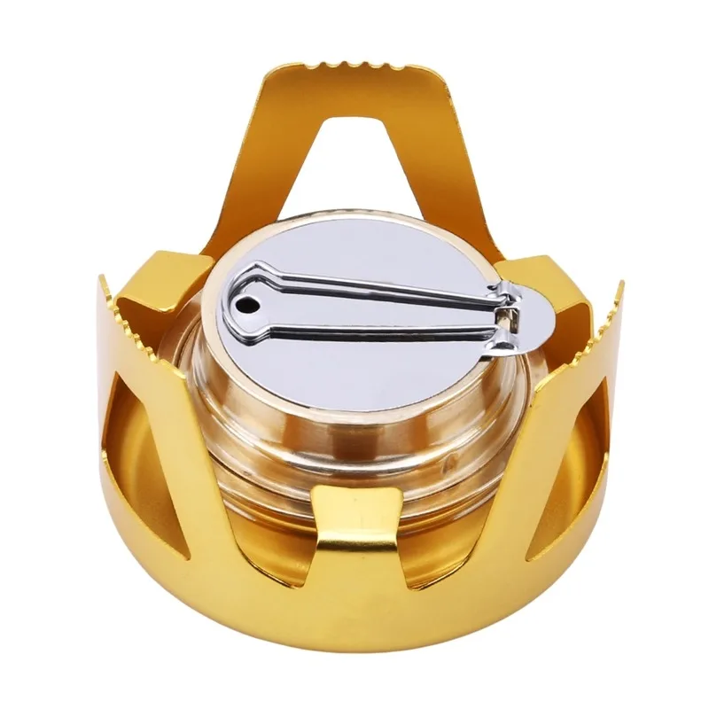 

Portable Mini Alcohol Stove Burner Outdoor Ultralight Brass Camping Cooking Stove Outdoor Camping Backpacking Tourist Burner