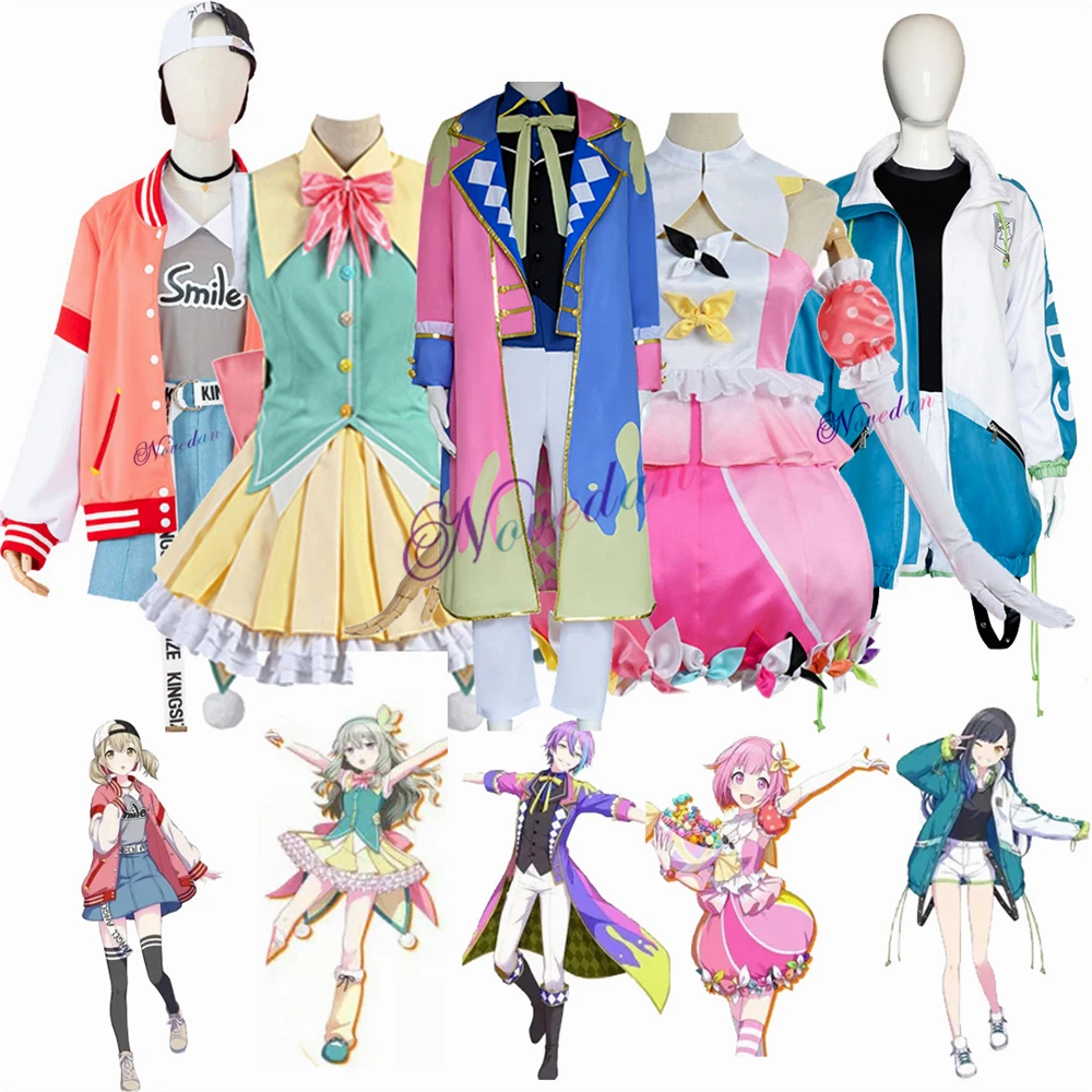 

Project Sekai Colorful Stage Feat Showtime Wonderlands Miku Cosplay Kamishiro Shiraishi Emu Nene An Kohane Kusanagi Costume Wig