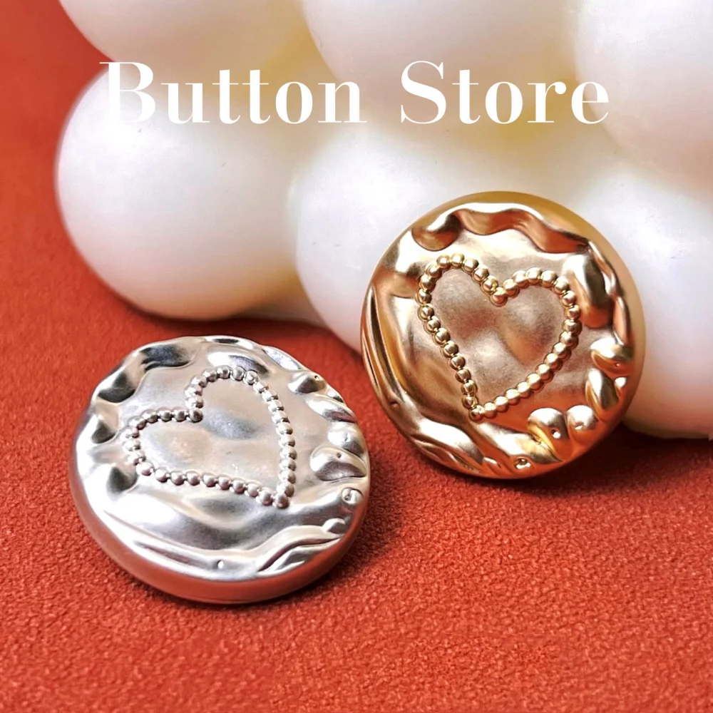 5 шт. круглые пуговицы в виде сердца стиле ретро модное пальто куртка рубашка