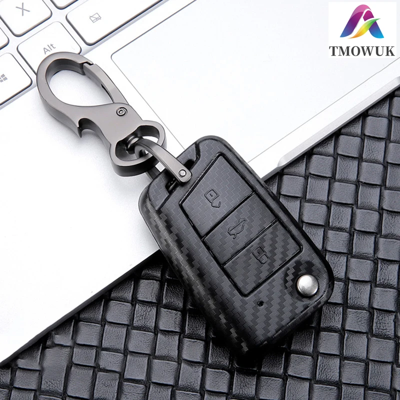 

Чехол из углеродного волокна для автомобильного ключа VW Bora Jetta POLO Golf 7 4 5 6 MK5 MK6 MK7 Passat B5 T-ROC Tiguan MK2 2016-2019
