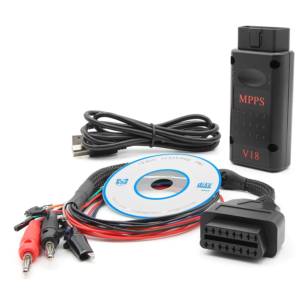 

Интерфейс настройки чипа MPPS V18 ECU Auto OBD 2 OBD2 для EDC15 EDC16 EDC17 Многоязычный CAN ECU настройка мигалки Remap Cable