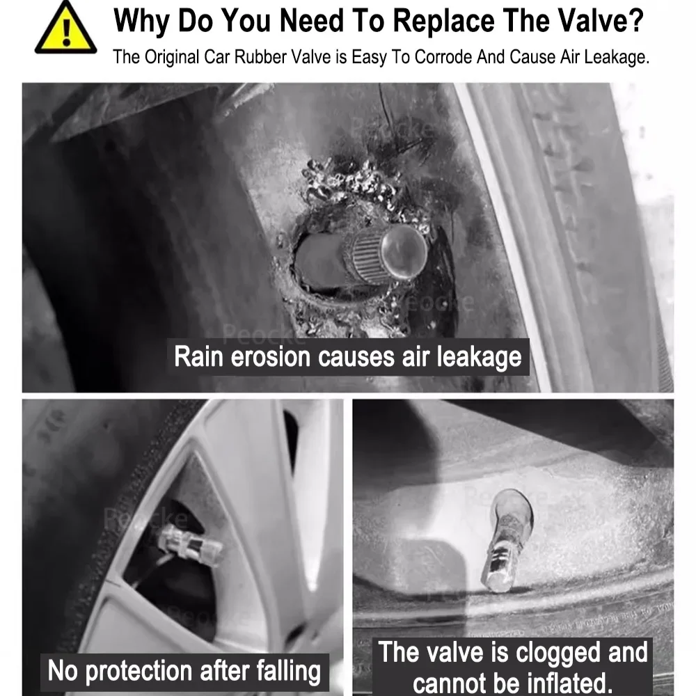 4 шт. универсальная крышка клапана с кристаллами для автомобильных шин заглушка