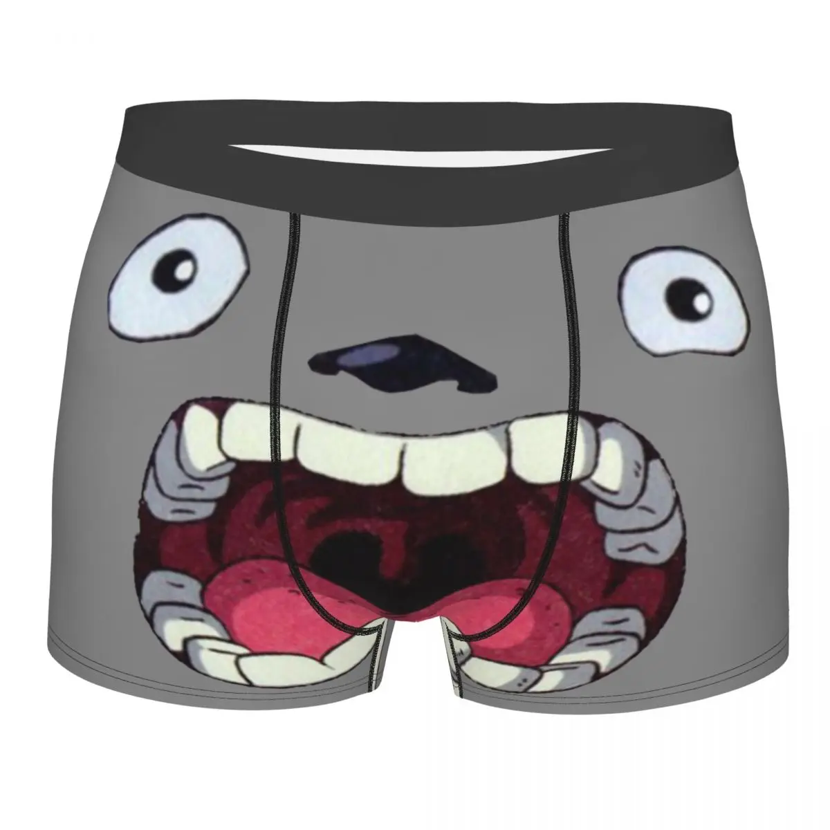 

Мужские боксеры короткие трусики-шорты Miyazaki Hayao Totoro Mouth мягкое нижнее белье студия Ghibli мужское S-XXL Humor трусы