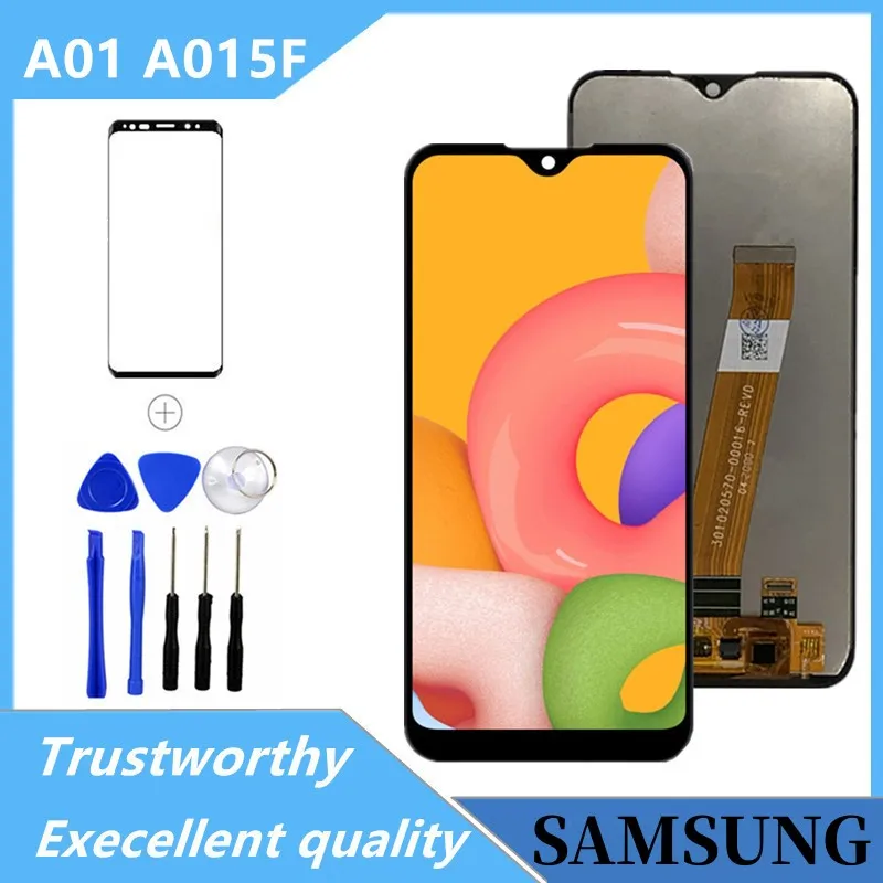 

ЖК-дисплей 5,7 дюйма A015 для Samsung Galaxy A01, ЖК-дисплей с сенсорным экраном и дигитайзером в сборе для Samsung A015F A015G A015DS