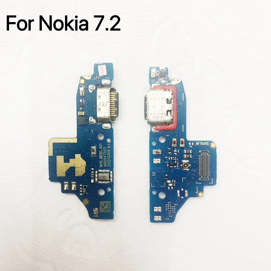 

Оригинальный Новый USB-разъем для зарядного устройства Nokia 7,2, док-разъем, зарядная плата, гибкий кабель для Nokia 7,2, микрофонная плата для микро...
