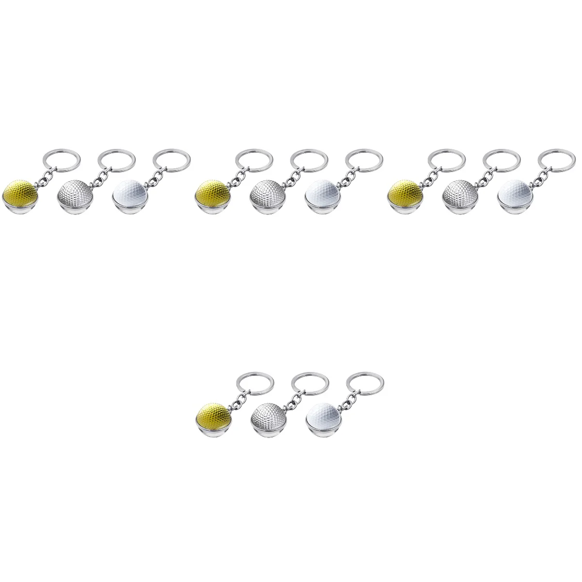 

12 pcs Exquisite Keychains Multi-function Keychains Decorative Pendants