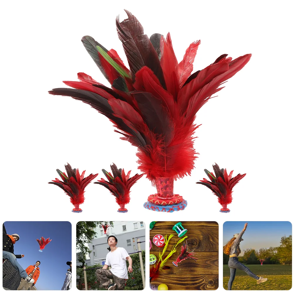 

2 Pcs Adult Toy China Traditional Kick Leisure Aldult Chinese Shuttlecock Game Cloth Jianzi Girl Fitness