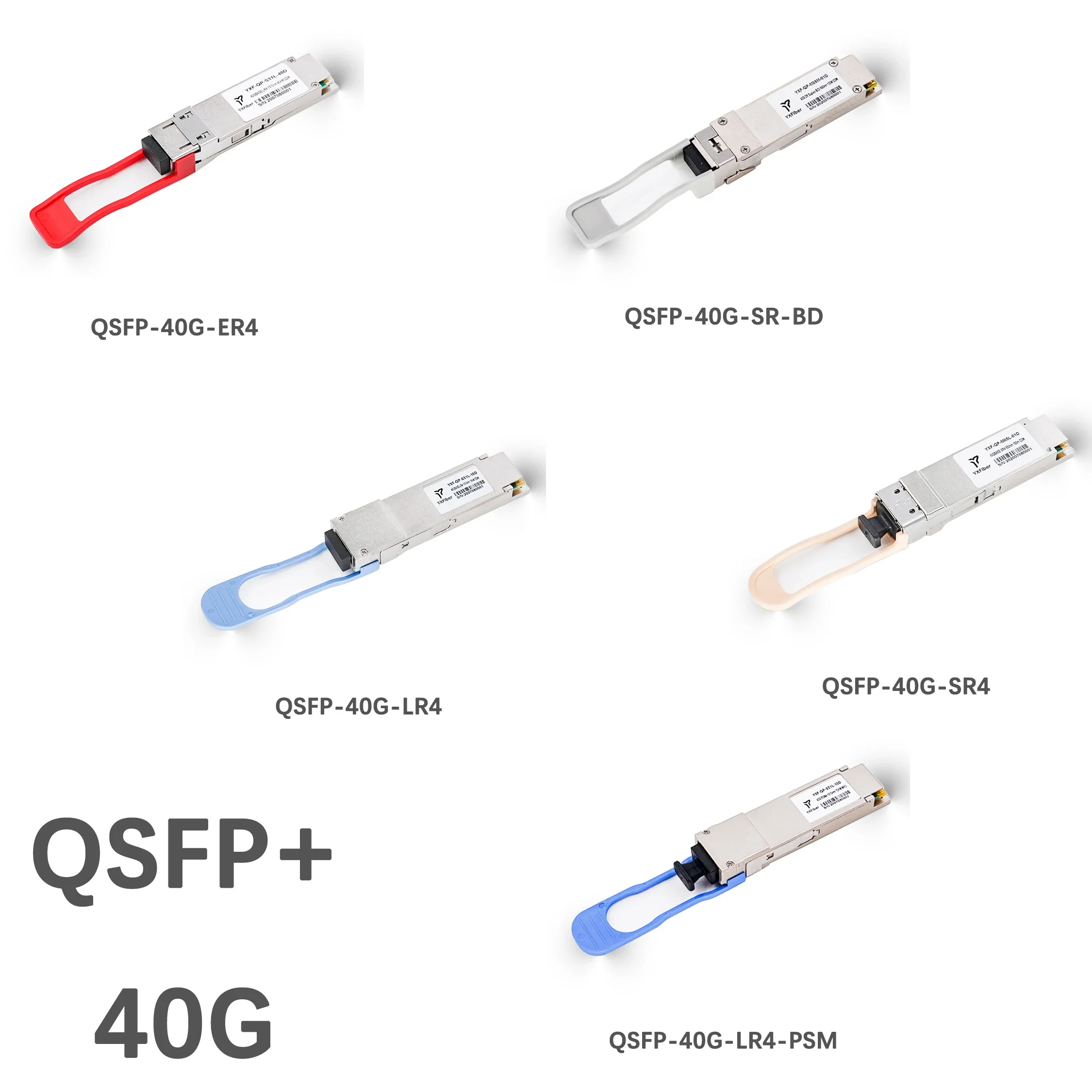 4CWDM дорожки Mux/Demux QSFP-40g-ER4 QSFP+ 40g 40KM 1310nm SMF 2xLC DDM модуль приемопередатчика qsfp