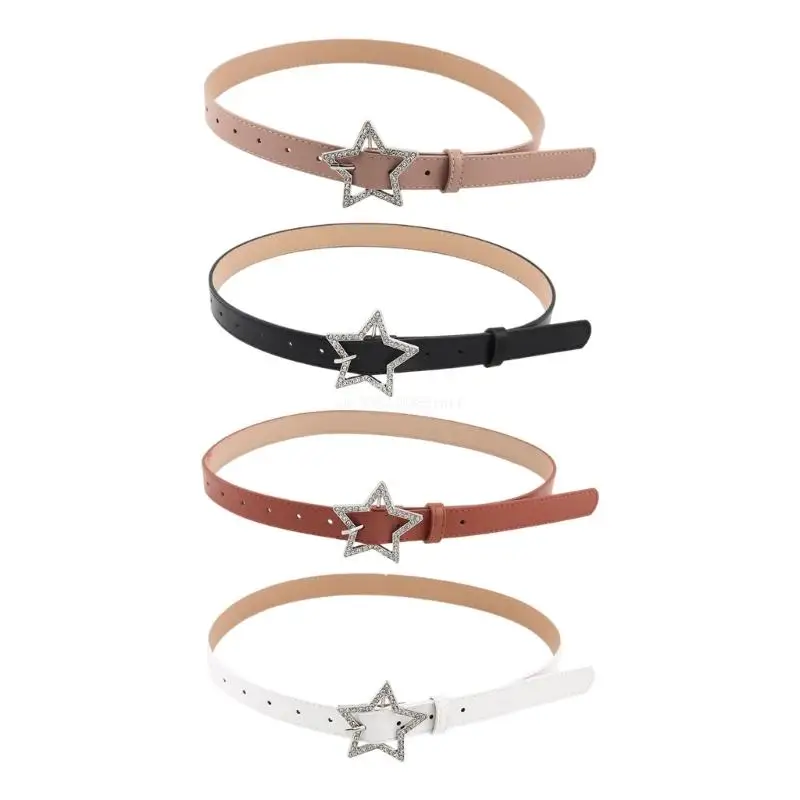 

Luxurious Waist Belt with Star Buckle for Women Jeans Skirt Decors Dropship