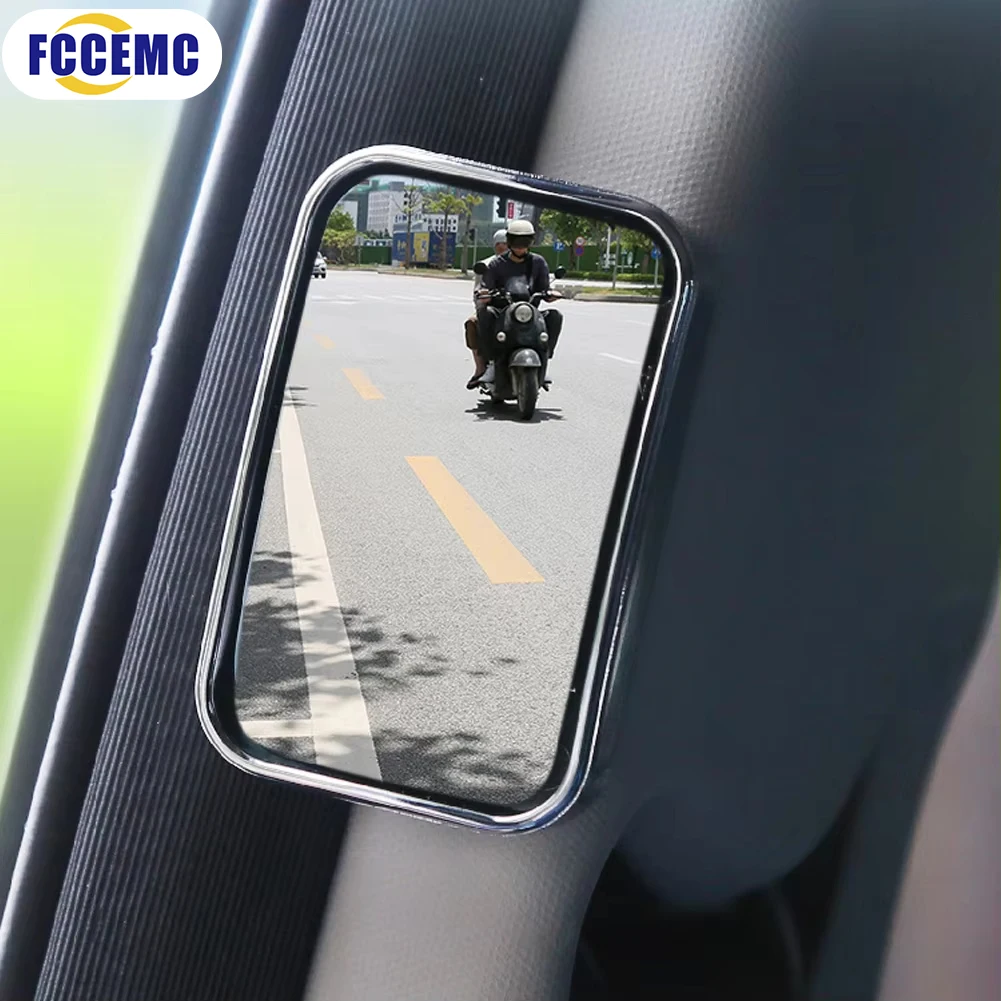 

2 Шт. HD Широкоугольные Выпуклые Безопасные Зеркала Заднего Вида Для Слепых Зон, Автомобильные Двери