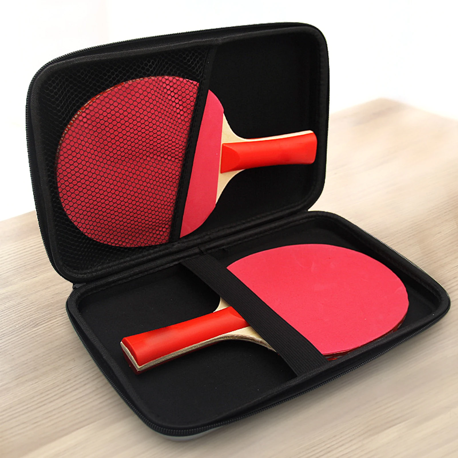 

Gourd-shaped Red Table Tennis Racket Case Paddle Carry Bag For Two Paddles Waterproof Shockproof Table Tennis Paddle Case