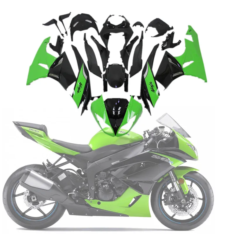 

Fairing Bodywork Rear Tail Tank Mudguard Fender Nose Side Cover Cowl Mid For KAWASAKI NINJA ZX6R ZX-6R ZX636 2009 2010 2011 2012