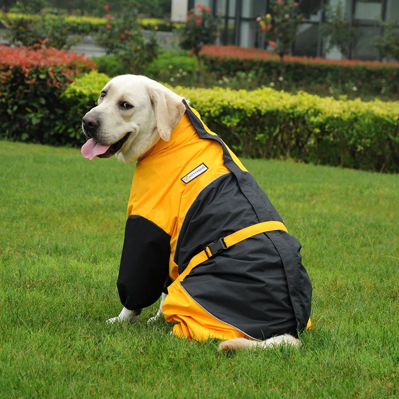 

New Pet Raincoat Colored Loose Waterproof Raincoat Four Legged Fully Wrapped Dog Clothing Suitable for All Size Dog Pet Apparel