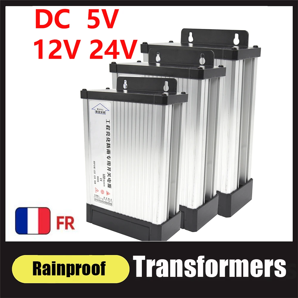 12 Volt Power Supply Outdoor Rainproof Transformers 220V To 5V 12V 24V 200W 300W 400W 500W Power Supply Portable Power Station