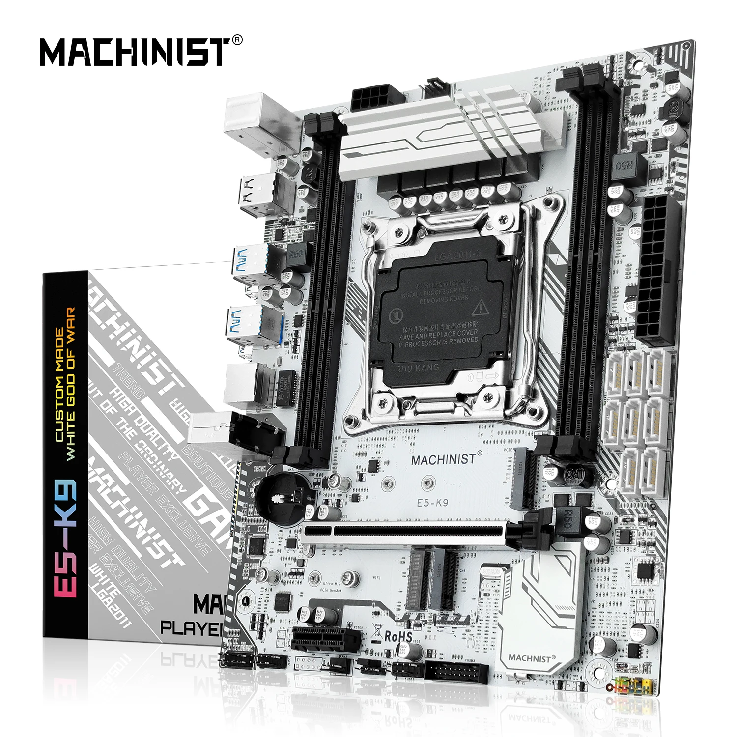 MACHINIST K9   LGA 2011-3  Intel Xeon E5 V3 & V4 CPU SNVME M.2 * 2 PCI  DDR4   C612 
